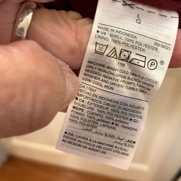 Old Navy size large BoHo floral burgundy dress NWT - Picture 6 of 11